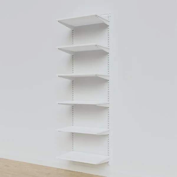 Elfa Classic 2' Basic Melamine Shelving White