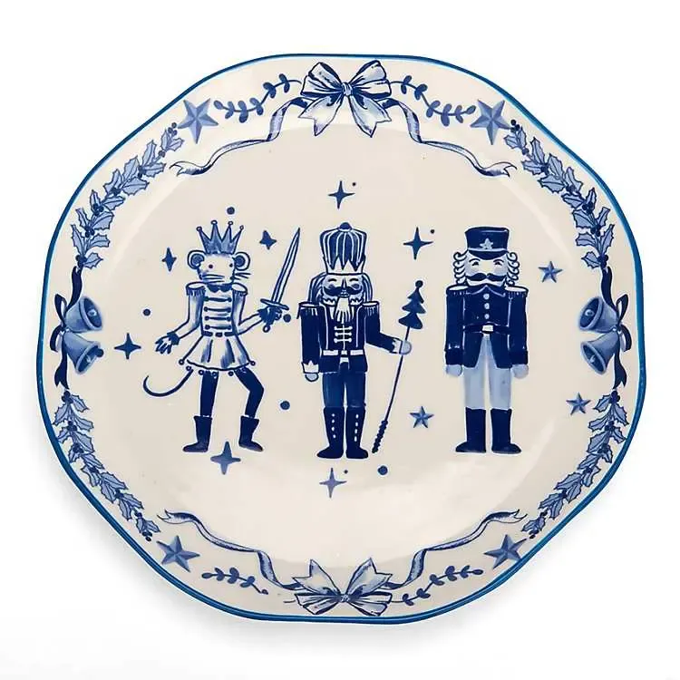 Blue Nutcracker Salad Plate