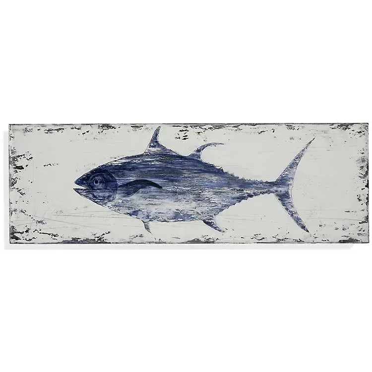 Rustic Tuna Canvas Plaque