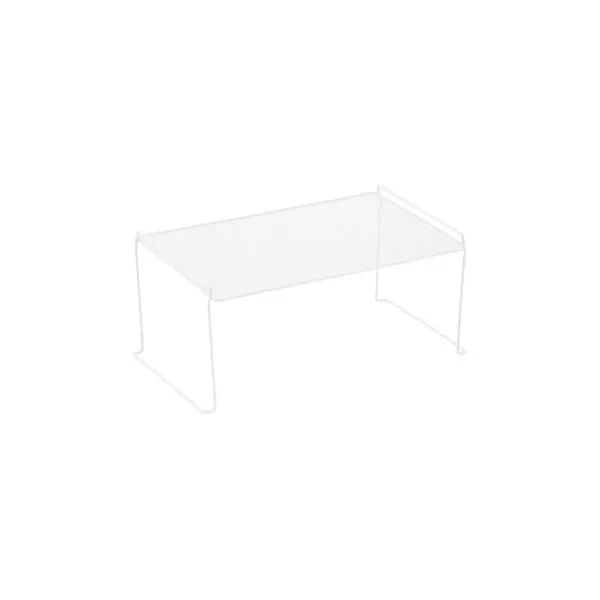 Half-Medium Mesh Stacking Shelf White