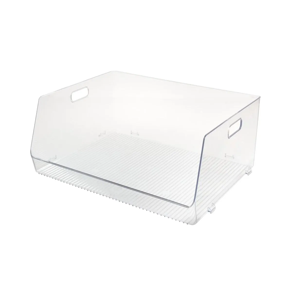 iDesign Extra Wide Linus Open Front Stacking Bin