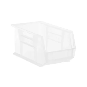 Medium Stackable Plastic Utility Bin Clear