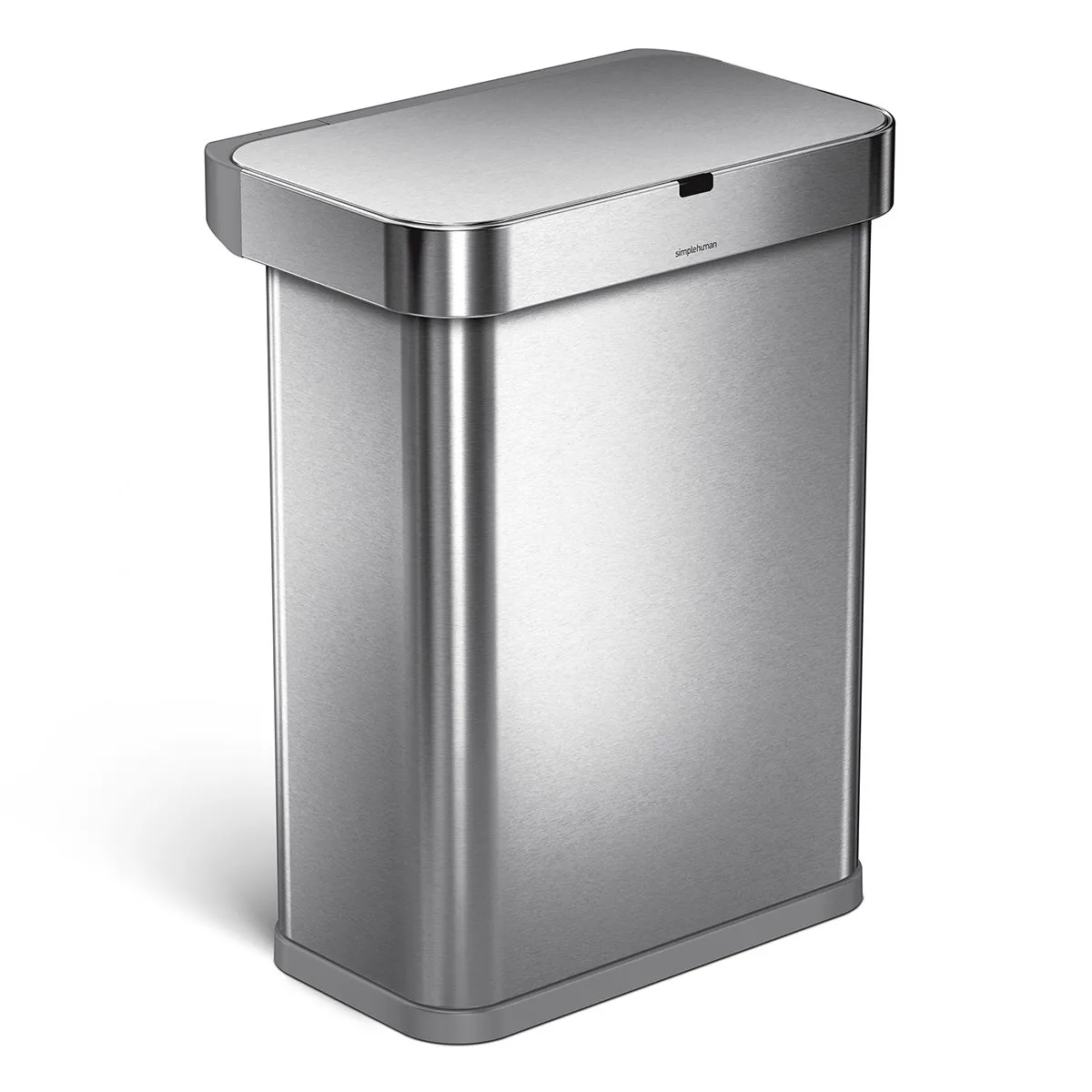 simplehuman 58 L Rectangular Sensor Trash Can White
