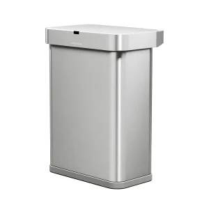 simplehuman 58L Rectangular Sensor Can Brushed Stainless St