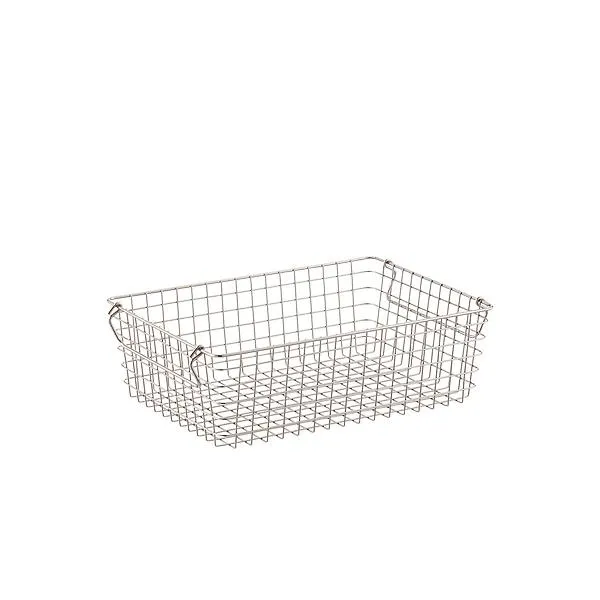 The Container Store Medium Wire Basket Silver