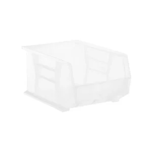 Medium Stackable Plastic Utility Bin Clear