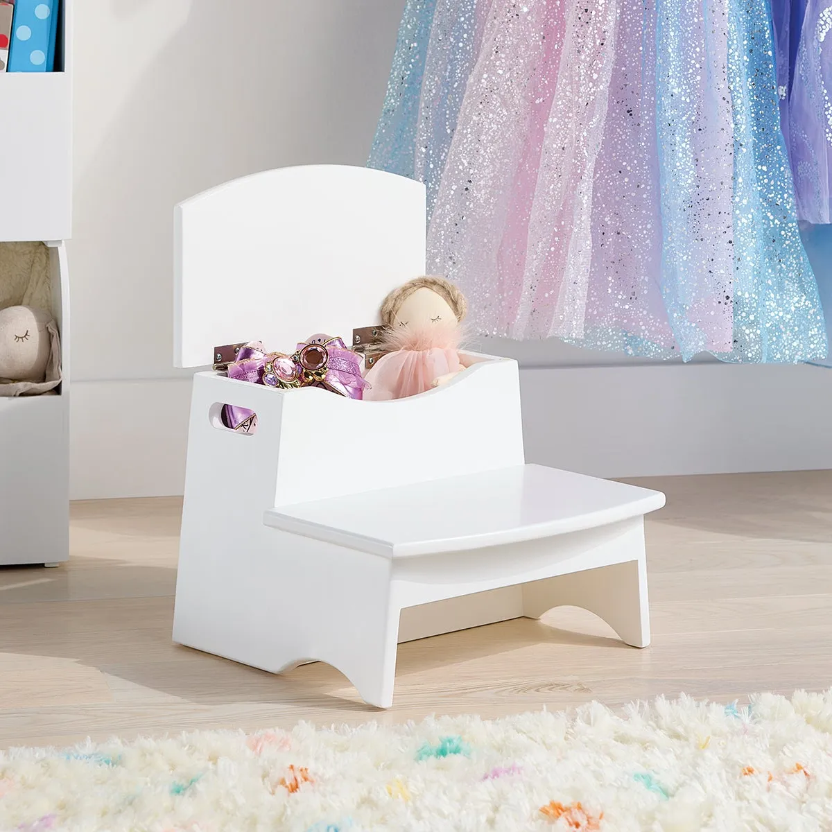 The Container Store Stepstool with Storage